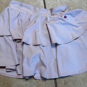 Girls Pink Champion Tennis Skort Ruffles 10/12 Classic Lightweight Breathable